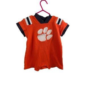 Starter Clemson Tigers Romper 3/6 Months Orange Paw Logo Mesh Bodysuit Kids